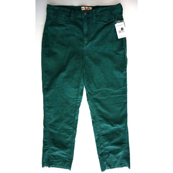 Free People OB1026017 WMN Sz 30 Holiday Pine Aces Straight Leg Corduroy Pant - Picture 1 of 10